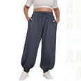 thumbnail image 1 of Viadha Plus Size Sweatpants for Women Casual Sweatpants Women Baggy Lounge Pants Bandage Elastic Waist Sweat Pants with Pockets, 1 of 6