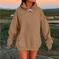 thumbnail image 1 of Viadha Sweatshirts Under $10 Womens Oversized Sweatshirts Fleece Hoodies Long Sleeve Shirts Pullover Fall Outfits 2025 with Pockets, 1 of 5