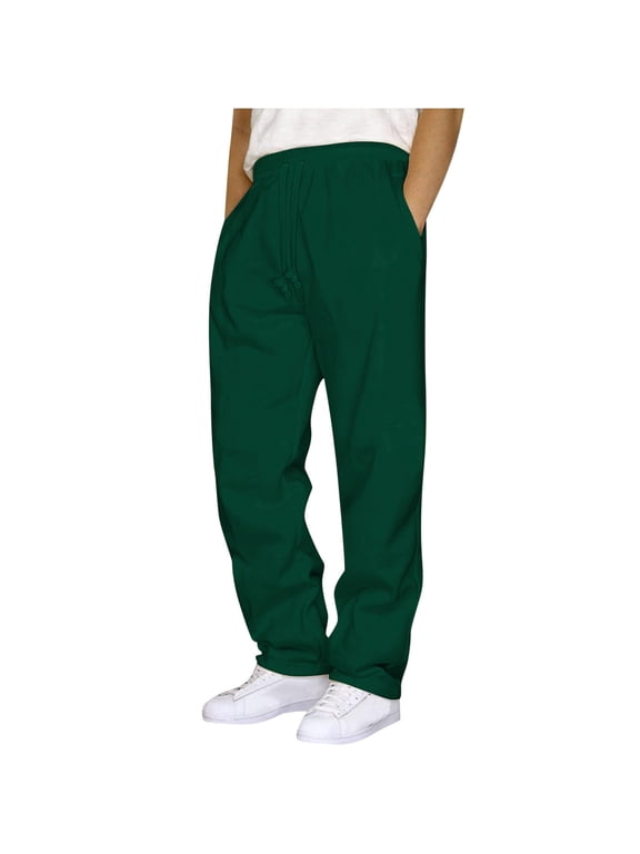Mens Sweatpants Fashion Joggers Sports Pants Outdoor Running Pants Elastic Waist Drawstring Workout Casual Sweatpants Trousers Mens Long Pants with Pockets
