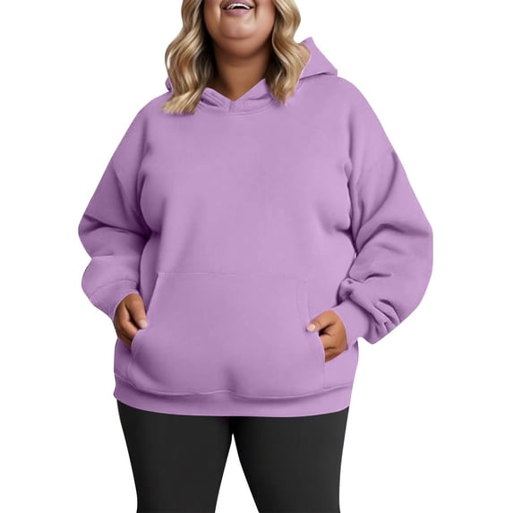 Viadha Women Oversized Hoodies Sweatshirts Long Sleeve Comfy Casual Basic Pullover Sweatshirts 2025 Fall Outfits Hoodie Sweatshirts for Women