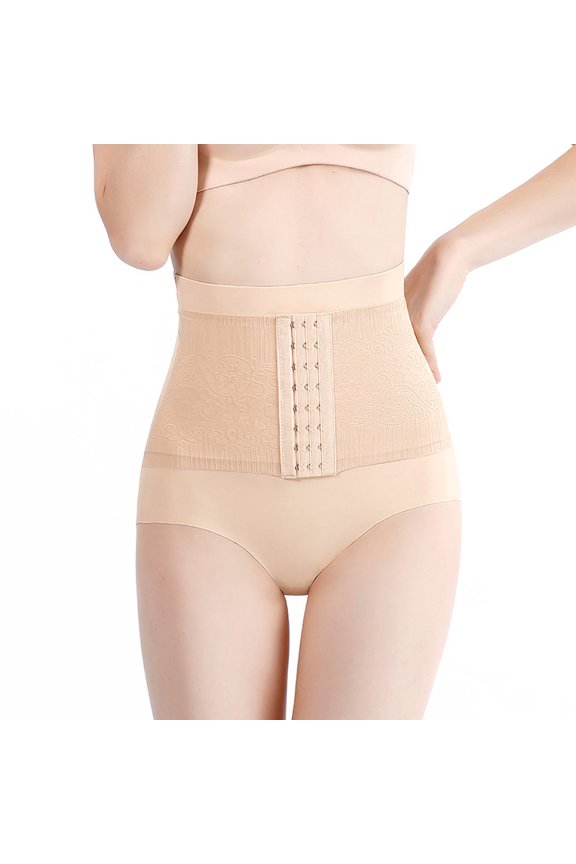 Women's Cotton Underwear Traceless Body Shaping Pants Slimming Waist, Stomach, Abdomen And Buttocks, Postpartum High Waist And Abdomen Underwear