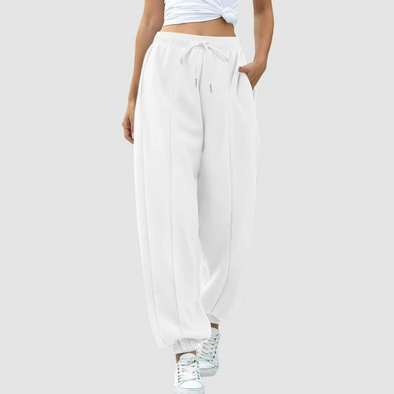 Viadha Women's Sweatpants Casual Solid Color Pants Jogger Pants Drawstring Workout Athletic Joggers Sweat Pants with Pockets