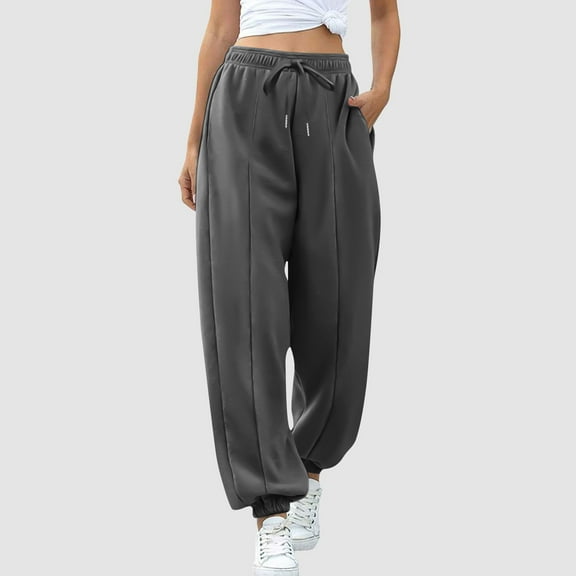 Viadha Women's Sweatpants Casual Solid Color Pants Jogger Pants Drawstring Workout Athletic Joggers Sweat Pants with Pockets