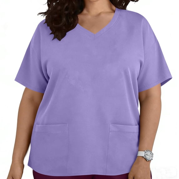 Viadha Womens Plus Size T Shirts Oversized Tees Summer Half Sleeve Crew Neck Tunic Tops Basic Summer Tees