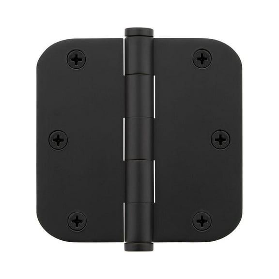 Viaggio 602-3.5-Arc-Hinge-Rad 3.5" X 3.5" Solid Brass 5/8" Radius Corner Residential