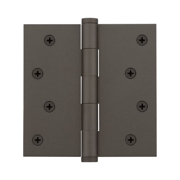 Viaggio 602-4-Stag-Hinge-Sq 4" X 4" Solid Brass Square Corner Residential Mortise Butt