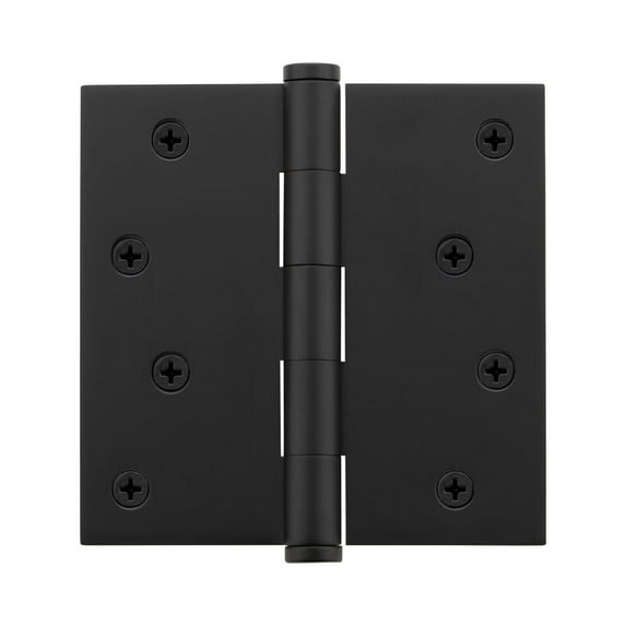 Viaggio 602-4-Stag-Hinge-Sq 4" X 4" Solid Brass Square Corner Residential Mortise Butt