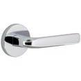 thumbnail image 1 of Viaggio Clobll_Prv_234_Rh Circolo Right Handed Solid Brass Privacy Door Lever Set - Chrome, 1 of 7