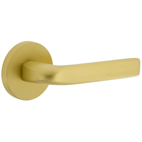 Viaggio Clobll_Psg_234_Rh Circolo Right Handed Solid Brass Passage Door Lever Set - Brass