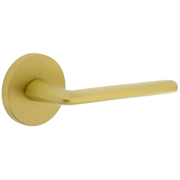 Viaggio Clobrz_Sd_Rh Circolo Right Handed Solid Brass Non-Turning One-Sided Dummy Door