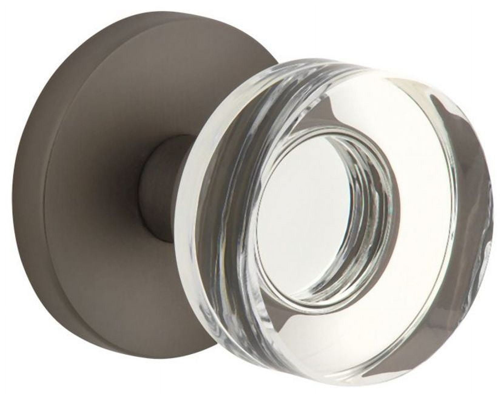 Schlage Champagne Privacy Lever - Satin Nickel With Andover Rose Design For Bed & Bath