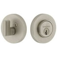 thumbnail image 1 of Viaggio Cloclo_Sc_238 Circolo Solid Brass Round Rosette Single Cylinder Deadbolt - Nickel, 1 of 2