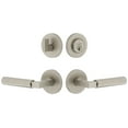 thumbnail image 1 of Viaggio 630561 Circolo Right Handed Solid Brass Single Cylinder Keyed Entry Door Lever Set, 1 of 7