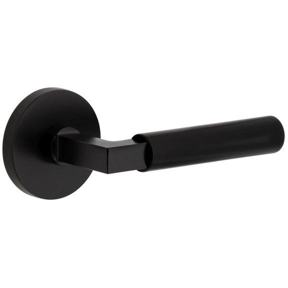 Viaggio 623848 Circolo Right Handed Solid Brass Privacy Door Lever Set - Black