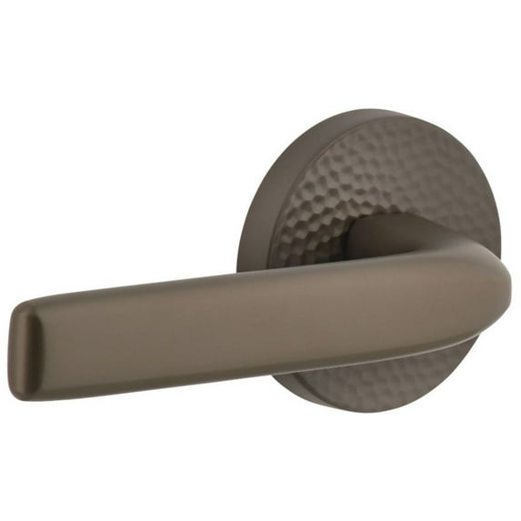 Viaggio Clomhmbll_Prv_234_Lh Circolo Hammered Left Handed Solid Brass Privacy Door Lever