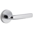 thumbnail image 1 of Viaggio Clomhmbll_Prv_238_Rh Circolo Hammered Right Handed Solid Brass Privacy Door Lever, 1 of 7