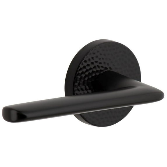 Viaggio Clomhmbrz_Psg_234_Lh Circolo Hammered Left Handed Solid Brass Passage Door Lever