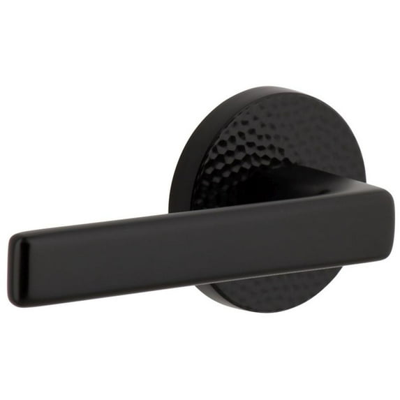 Viaggio Clomhmlus_Prv_238_Lh Circolo Hammered Left Handed Solid Brass Privacy Door Lever