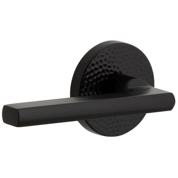 Viaggio Clomhmmil_Dd Circolo Hammered Solid Brass Non-Turning Two-Sided Dummy Door Lever