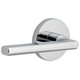 thumbnail image 1 of Viaggio 623507 Circolo Left Handed Solid Brass Privacy Door Lever Set - Chrome, 1 of 7