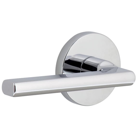 Viaggio 623507 Circolo Left Handed Solid Brass Privacy Door Lever Set - Chrome