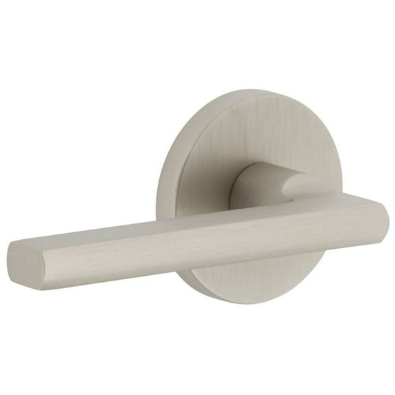 Viaggio Clomil_Psg_238_Lh Circolo Left Handed Solid Brass Passage Door Lever Set - Nickel