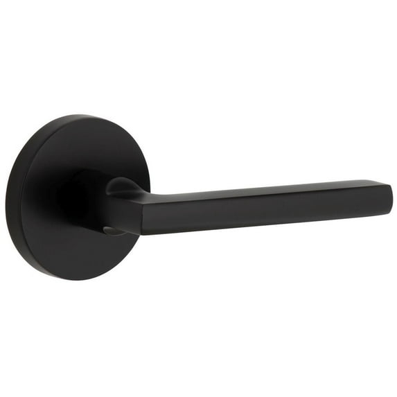 Viaggio Clomil_Psg_238_Rh Circolo Right Handed Solid Brass Passage Door Lever Set - Black