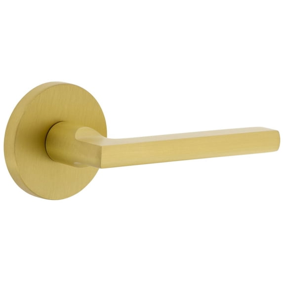 Viaggio 625341 Circolo Right Handed Solid Brass Non-Turning One-Sided Dummy Door Lever -