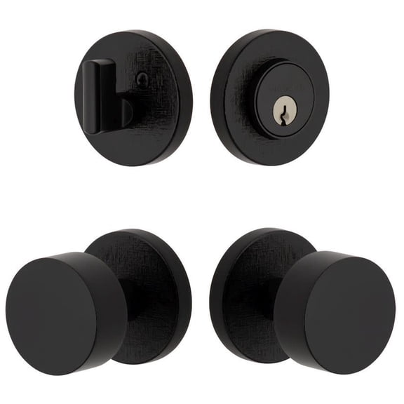 Viaggio Clomlnclo_Combo_238 Motivo Solid Brass Single Cylinder Keyed Entry Door Knob Set