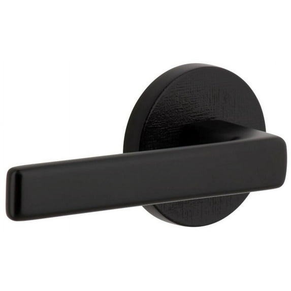 Viaggio Clomlnlus_Prv_238_Lh Motivo Left Handed Solid Brass Privacy Door Lever Set - Black