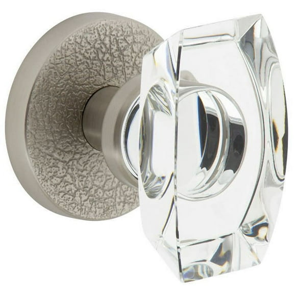 Viaggio Clomltsta_Sd Motivo Solid Brass Non-Turning One-Sided Dummy Door Knob - Nickel