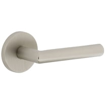 Viaggio Clomod_Prv_234_Rh Circolo Right Handed Solid Brass Privacy Door Lever Set - Nickel