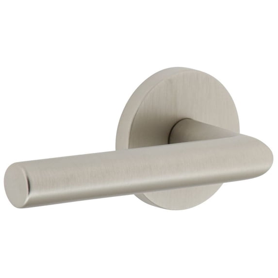 Viaggio 620658 Circolo Left Handed Solid Brass Passage Door Lever Set - Nickel