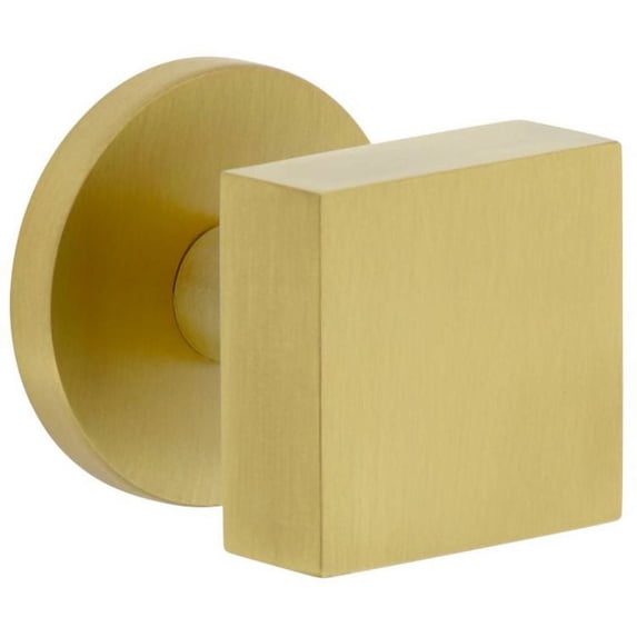 Viaggio 624689 Circolo Solid Brass Non-Turning One-Sided Dummy Door Knob - Brass