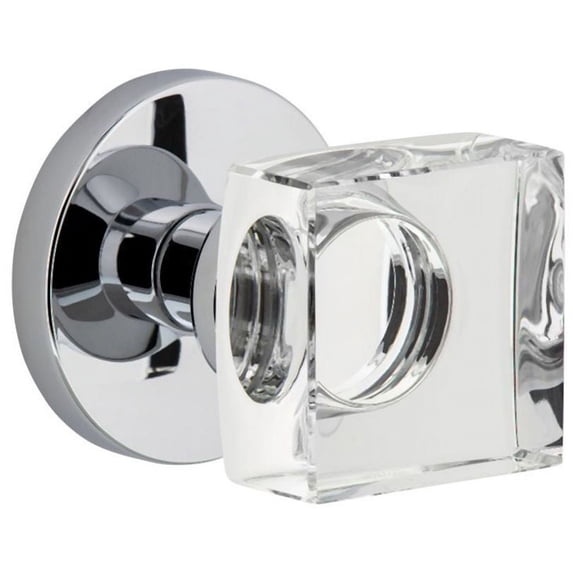 Viaggio 622407 Circolo Solid Brass Privacy Door Knob Set - Chrome