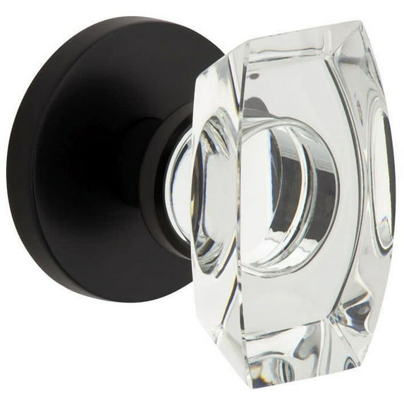 Viaggio Closta_Prv_234 Circolo Solid Brass Privacy Door Knob Set - Black