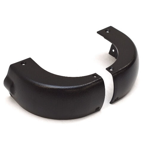 Viaggio Pontoon Boat Corner Caps | 6 Inch Black Aluminum (Set of 2)