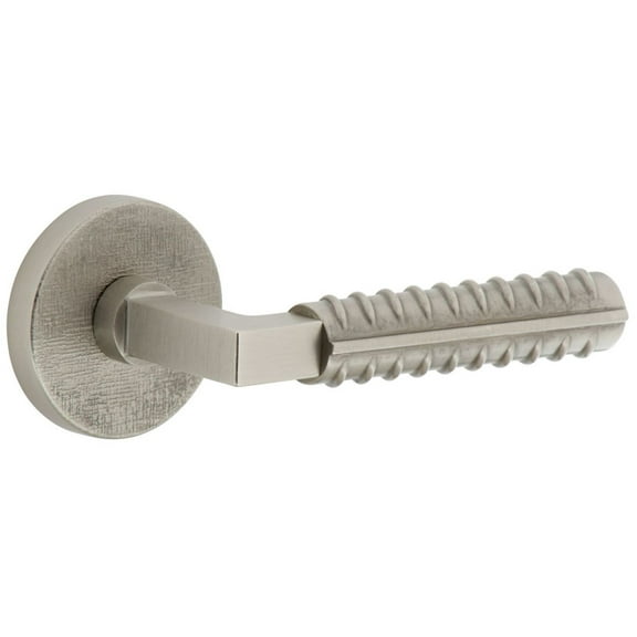 Viaggio Qadbll_Dd Quadrato Solid Brass Non-Turning Two-Sided Dummy Door Lever Set - Nickel