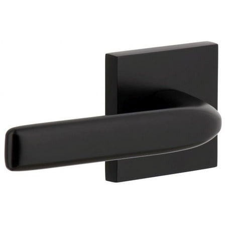 Viaggio Qadbll_Prv_234_Lh Quadrato Left Handed Solid Brass Privacy Door Lever Set - Black