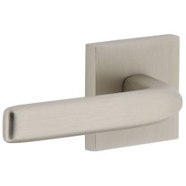 Viaggio Qadbll_Psg_238_Lh Quadrato Left Handed Solid Brass Passage Door Lever Set - Nickel