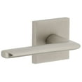 thumbnail image 1 of Viaggio Qadbrz_Dd Quadrato Solid Brass Non-Turning Two-Sided Dummy Door Lever Set - Nickel, 1 of 7