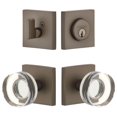 thumbnail image 1 of Viaggio Qadclc_Combo_234 Quadrato Solid Brass Single Cylinder Keyed Entry Door Knob Set, 1 of 7