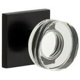 thumbnail image 1 of Viaggio Qadclc_Prv_238 Quadrato Solid Brass Privacy Door Knob Set - Black, 1 of 7