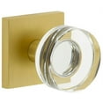 thumbnail image 1 of Viaggio Qadclc_Prv_238 Quadrato Solid Brass Privacy Door Knob Set - Brass, 1 of 7