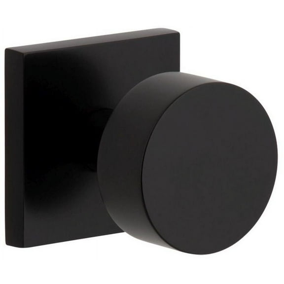 Viaggio Qadclo_Prv_234 Quadrato Solid Brass Privacy Door Knob Set - Black