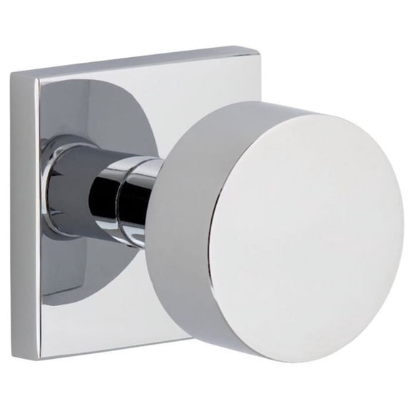 Viaggio 622432 Quadrato Solid Brass Privacy Door Knob Set - Chrome