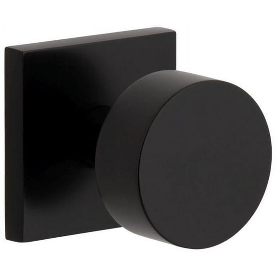 Viaggio Qadclo_Sd Quadrato Solid Brass Non-Turning One-Sided Dummy Door Knob - Black
