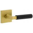 thumbnail image 1 of Viaggio 602925 Split Finish Right Handed Solid Brass Passage Door Lever Set - Satin Brass, 1 of 1