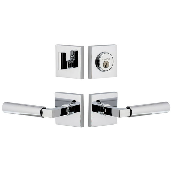 Viaggio Qadcon-Sth_Combo_234_Lh Quadrato Left Handed Solid Brass Single Cylinder Keyed