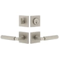 thumbnail image 1 of Viaggio 630641 Quadrato Right Handed Solid Brass Single Cylinder Keyed Entry Door Lever, 1 of 7